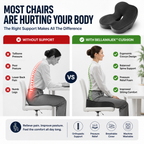 OrthoEase™ Orthopedic Memory Foam Seat Cushion — Tailbone & Sciatica Relief
