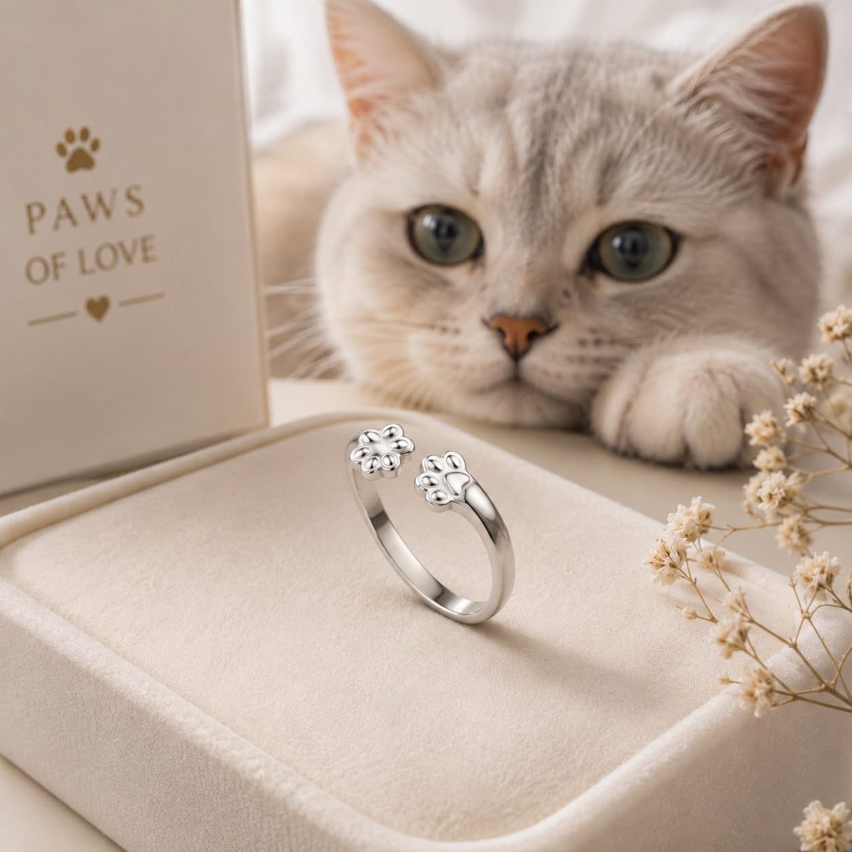 ForeverPaws™ Paw Hug Ring - For Pet Parents